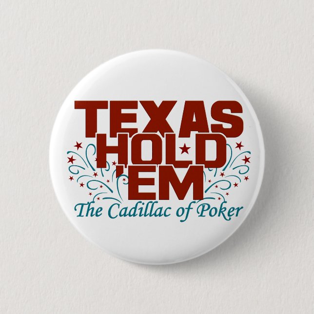 Bóton Redondo 5.08cm Botão Texas hold 'Em (Frente)