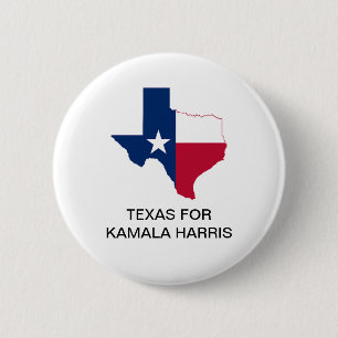 Bóton Redondo 5.08cm Botão TEXAS para Kamala Harris 2020