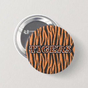 Bóton Redondo 5.08cm Botão TIGERS