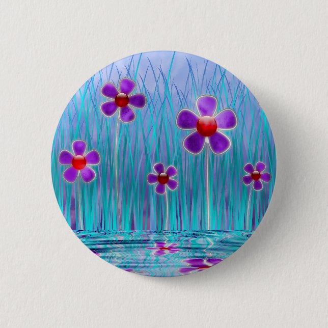 Bóton Redondo 5.08cm Botão Tímido das Visitas (Frente)