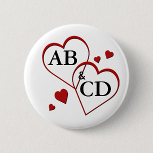 Bóton Redondo 5.08cm Botão traseiro de dois pinos de Modelo de