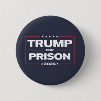 Bóton Redondo 5.08cm Botão TRUMP FOR PRISON 2024