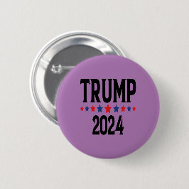 Bóton Redondo 5.08cm Botão Trump Roxo 2024