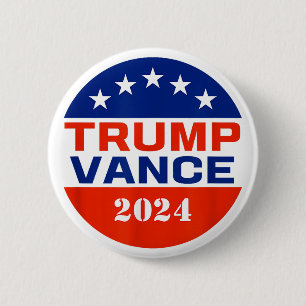 Bóton Redondo 5.08cm Botão Trump Vance 2024 Eleição para Republicanos