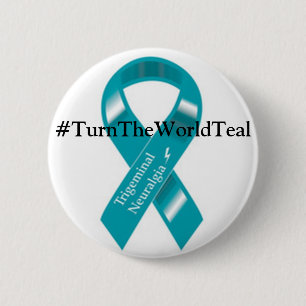Bóton Redondo 5.08cm botão #TurnTheWorldTeal