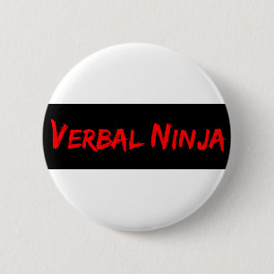 Bóton Redondo 5.08cm botão verbal do ninja