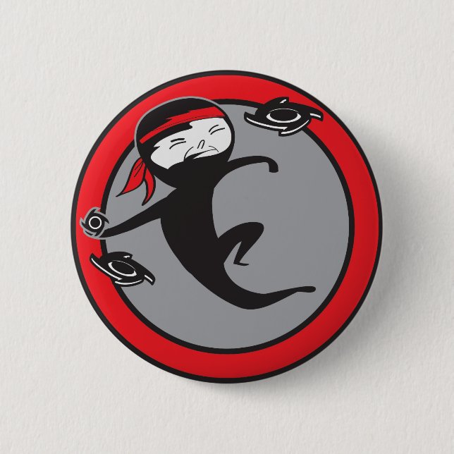 Bóton Redondo 5.08cm Botão vermelho da correia (Frente)