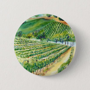 Bóton Redondo 5.08cm Botão Vineyard da Califórnia