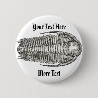 Bóton Redondo 5.08cm Botão Vintage Trilobite
