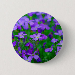 Bóton Redondo 5.08cm Botão violeta das flores