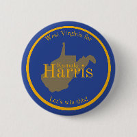 Botão West Virginia para Kamala Harris