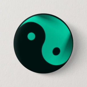 Bóton Redondo 5.08cm Botão Yin Yang