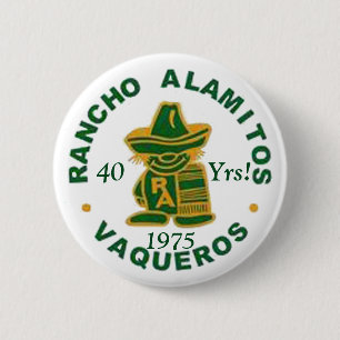 Bóton Redondo 5.08cm Botões 1975 da reunião de Rancho Alamitos