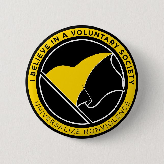 Bóton Redondo 5.08cm Botões da bandeira de AnCap (Frente)