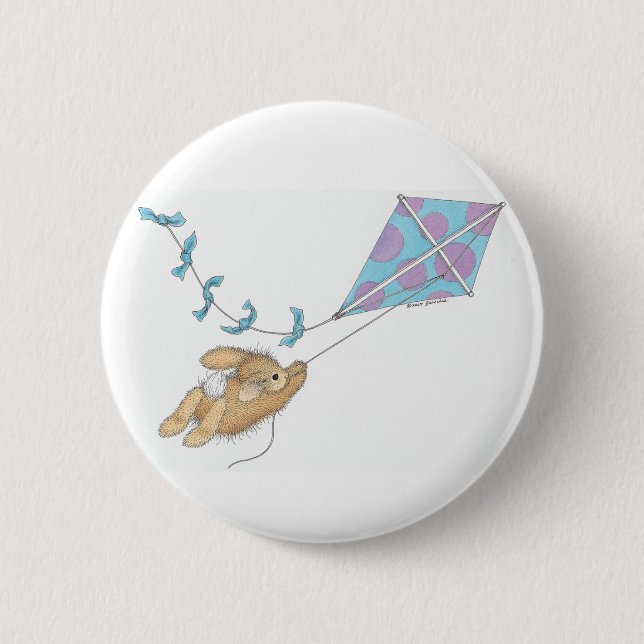 Bóton Redondo 5.08cm Botões de HappyHoppers® (Frente)