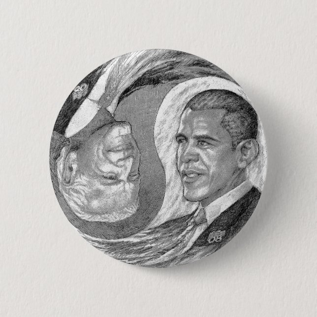 Bóton Redondo 5.08cm Botões de ObamaBiden (Frente)