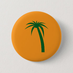 Bóton Redondo 5.08cm Botões de Palma Tropicais - Patches Silhouette Ins