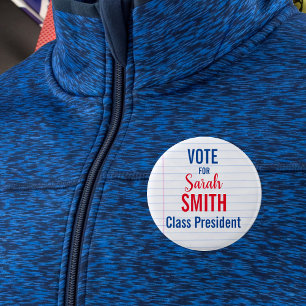 Bóton Redondo 5.08cm Botões de votação do Conselho Estudantil