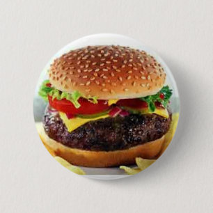 Bóton Redondo 5.08cm botões do cheeseburger