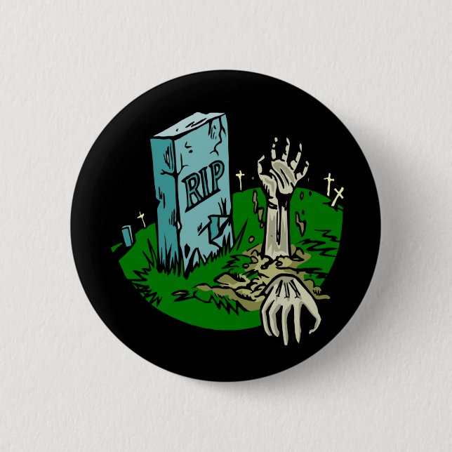 Bóton Redondo 5.08cm Botões do zombi (Frente)