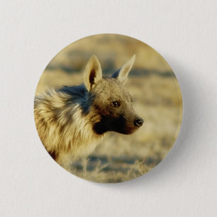 Bóton Redondo 5.08cm Botões dos crachás dos animais selvagens da hien