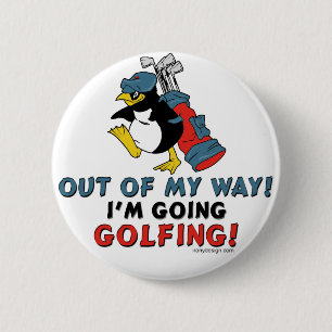 Bóton Redondo 5.08cm Botões Golfing