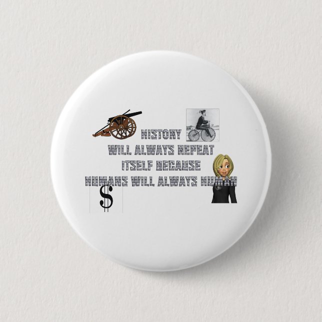 Bóton Redondo 5.08cm Botões Humanos da TEE (Frente)