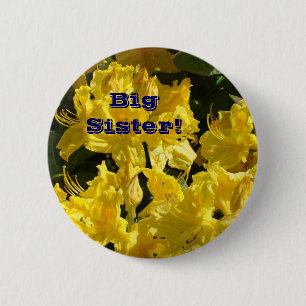 Bóton Redondo 5.08cm Botões Irmã Mais Velha! personalizados Flores Amar