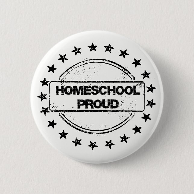 Bóton Redondo 5.08cm Botões orgulhosos de Homeschool (Frente)