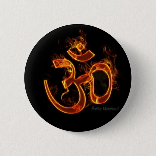 Bóton Redondo 5.08cm Botões psicadélicos (Frente)