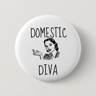 BÓTON REDONDO 5.08CM BOTÕES RETRO HOUSEWIFE, DIVA DOMÉSTICA