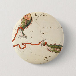 Bóton Redondo 5.08cm Botões "Sinal Zodíaco: Peixes"