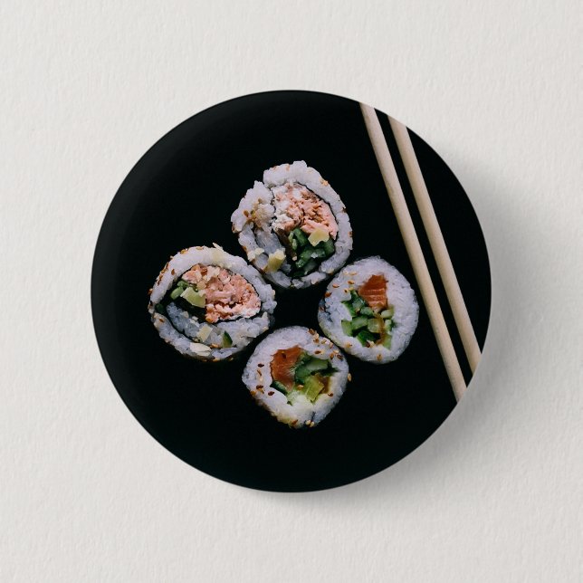Bóton Redondo 5.08cm botões sushi (Frente)