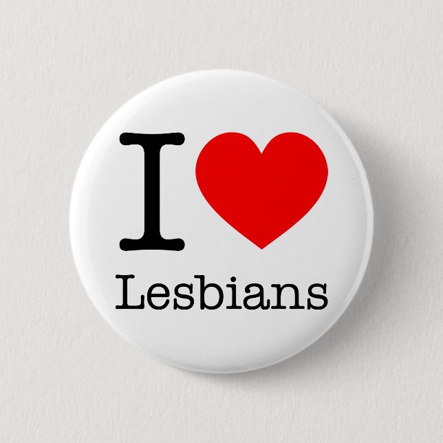 Bóton Redondo 5.08cm Botton I Love Lesbians (Frente)