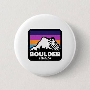 Bóton Redondo 5.08cm Boulder Colorado Skiing Snowboard Family Trip 2