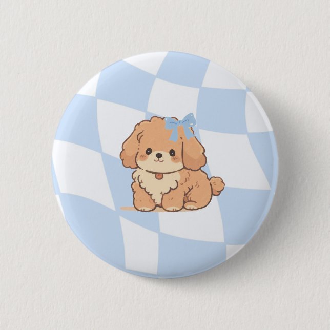 Bóton Redondo 5.08cm Bows & Bones Badges (Frente)