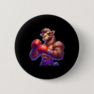 Bóton Redondo 5.08cm Boxer Camel Boxer Kickboxer Mma Fighter Combat Sp