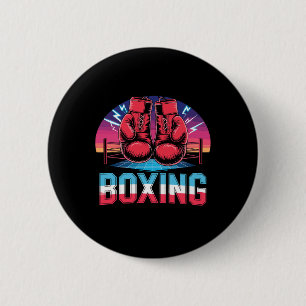 Bóton Redondo 5.08cm Boxer de Luvas Boxing Vintage de 90 anos