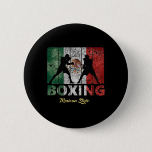 Bóton Redondo 5.08cm Boxing do Excelente do Estilo de Vintagem Mexicano