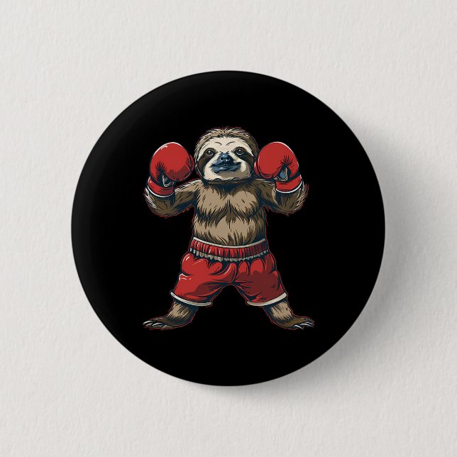 Bóton Redondo 5.08cm Boxing Lover Boxing Luvas Kickboxing Engraçadas (Frente)