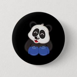 Bóton Redondo 5.08cm Boxing - Urso de Panda