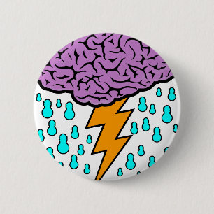 Bóton Redondo 5.08cm Brainstorm