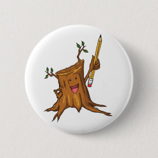 Bóton Redondo 5.08cm Branco (padrão) Stumpy do botão