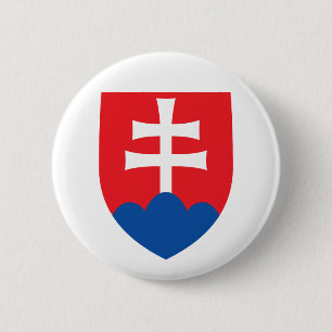 Bóton Redondo 5.08cm brasão de armas símbolo emblema cruz do país Eslov