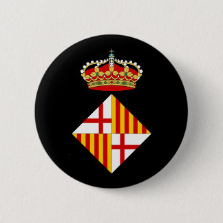 Bóton Redondo 5.08cm Brasão de Barcelona