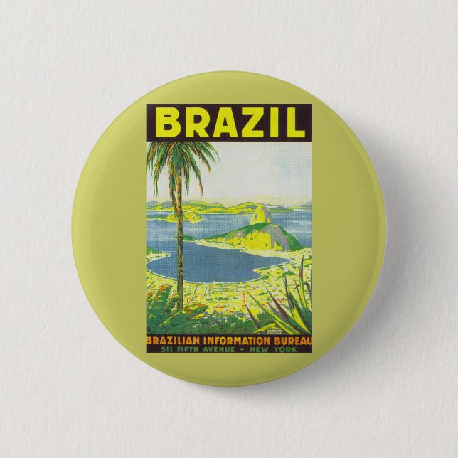 Bóton Redondo 5.08cm Brasil (Frente)
