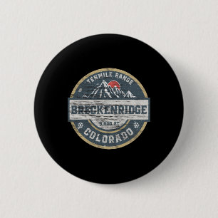 Bóton Redondo 5.08cm Breckenridge Colorado Faixa Tenmile Montanha Rocho