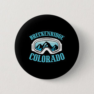 Bóton Redondo 5.08cm Breckenridge Colorado Ski Mountain Skiier