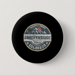 Bóton Redondo 5.08cm Breckenridge Colorado Tenmile Range Range Rocky Mo