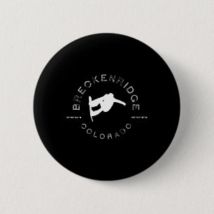 Bóton Redondo 5.08cm Breckenridge Colorado Vintage Graphic Snowboard